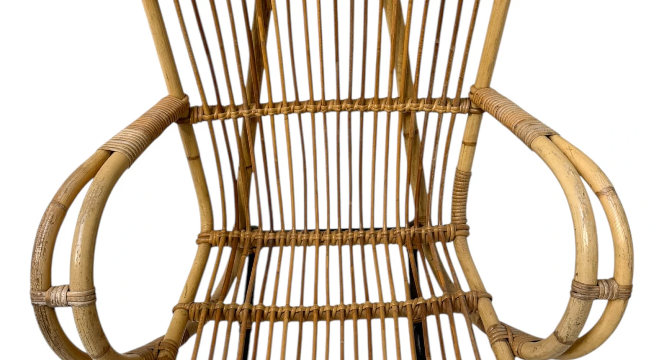 Mid-Century Modern Italian High Back Armchair, 1960s